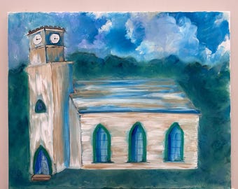 16x20 Chapel Acrylic on Wrapped Canvas