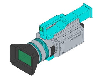 Roman's Camera STL File – Cyberpunk Edgerunners Cosplay Prop (Digital Download)