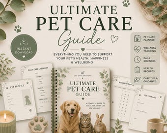 Pflegeanleitung für Hunde, Haustierbesitzer, Welpenpflege & Training Basics, Checkliste für neuen Hundebesitzer, digitaler Download PDF