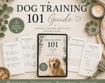 Hundetrainingsanleitung, Welpentraining 101, Grundlagen Verhalten und Gehorsam, Handbuch für das Training in der Hundebox, digitaler Download PDF