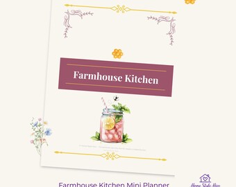 Farmhouse Kitchen Mini Planner: Meal Planning, Recipes, Fermentation PDF Download