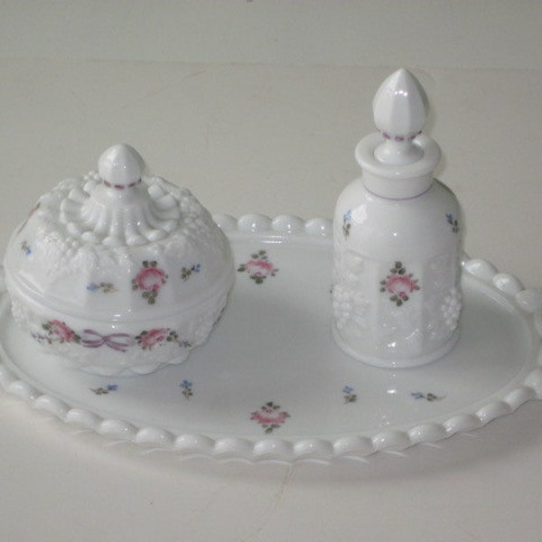 Glass Dresser Set Etsy