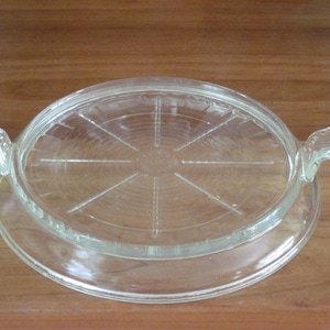 Vintage Crystal Fire King Trivet Hot Plate by Anchor Hocking
