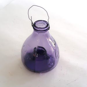 稀少ワンダーデコールイギリスアンティーク古いガラス虫取り瓶FlyTrapパープル Antique Fly Catcher - Etsy