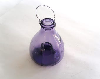 Antique Purple Glass Bug Fly Catcher - Etsy