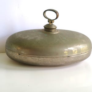 Vintage Oval Metal Foot Warmer