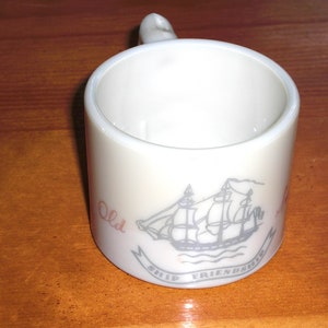 Vintage Early American Old Spice Shaving Mug Cup Ship Friendship