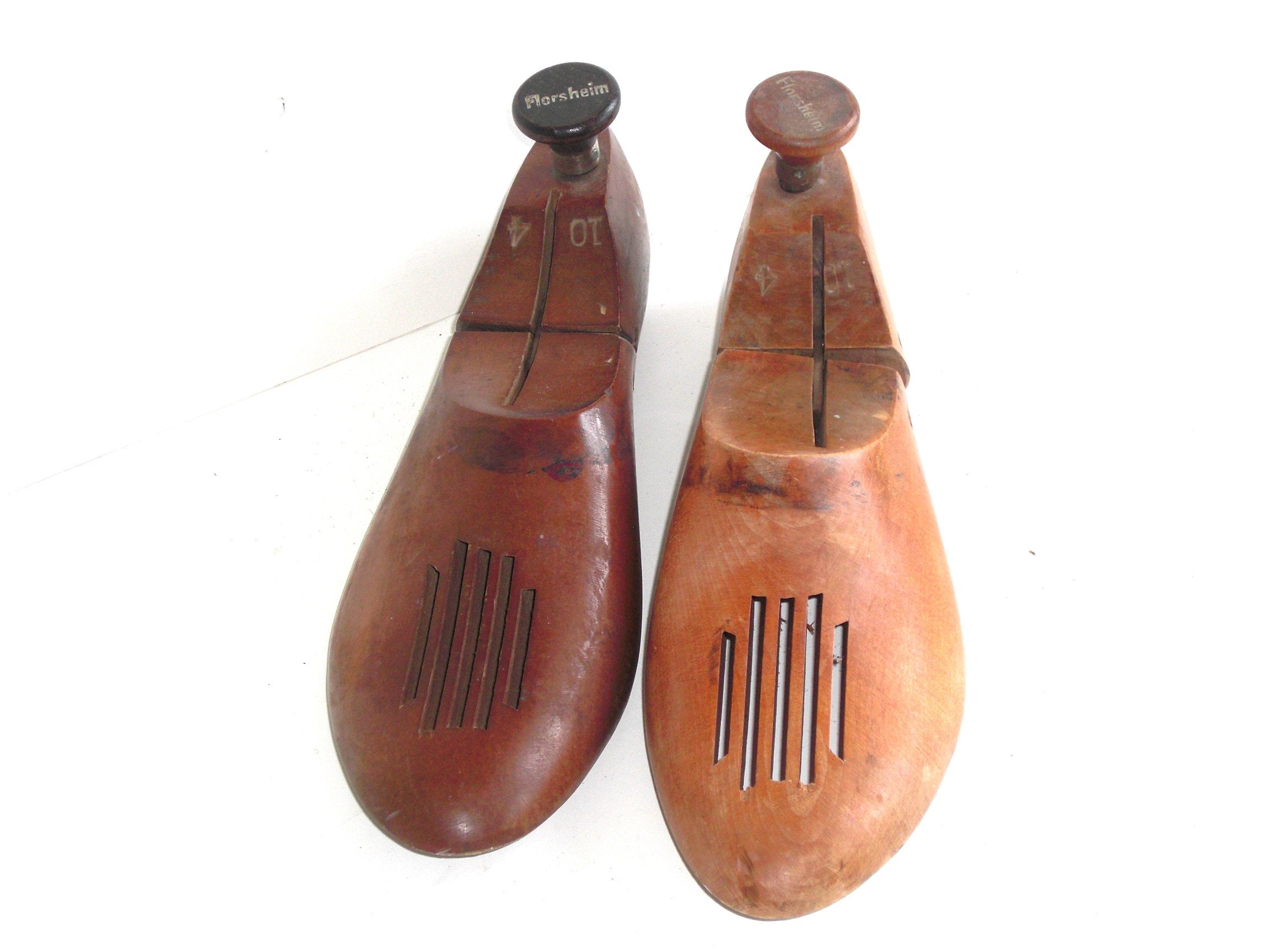 Vintage Florsheim Wood Vented Shoe Trees Stretchers