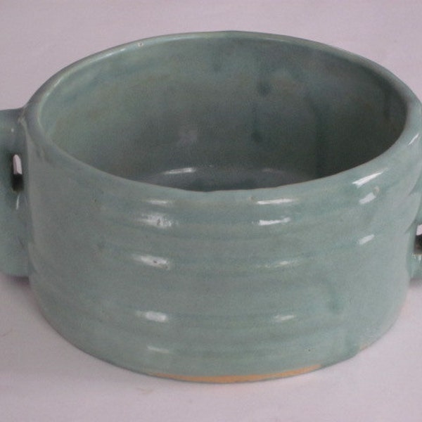 Vintage Turquoise Pottery Planter