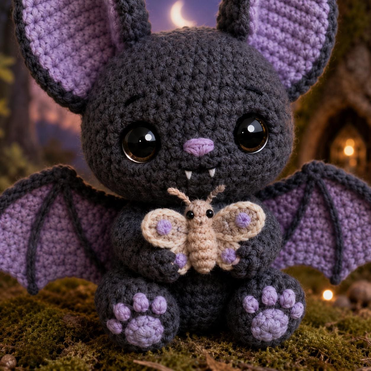 30 Bat Crochet Patterns for Halloween Decor, Gifts, and Spooky-Cute Amigurumi 17 Low-Sew Mini Bat Pattern