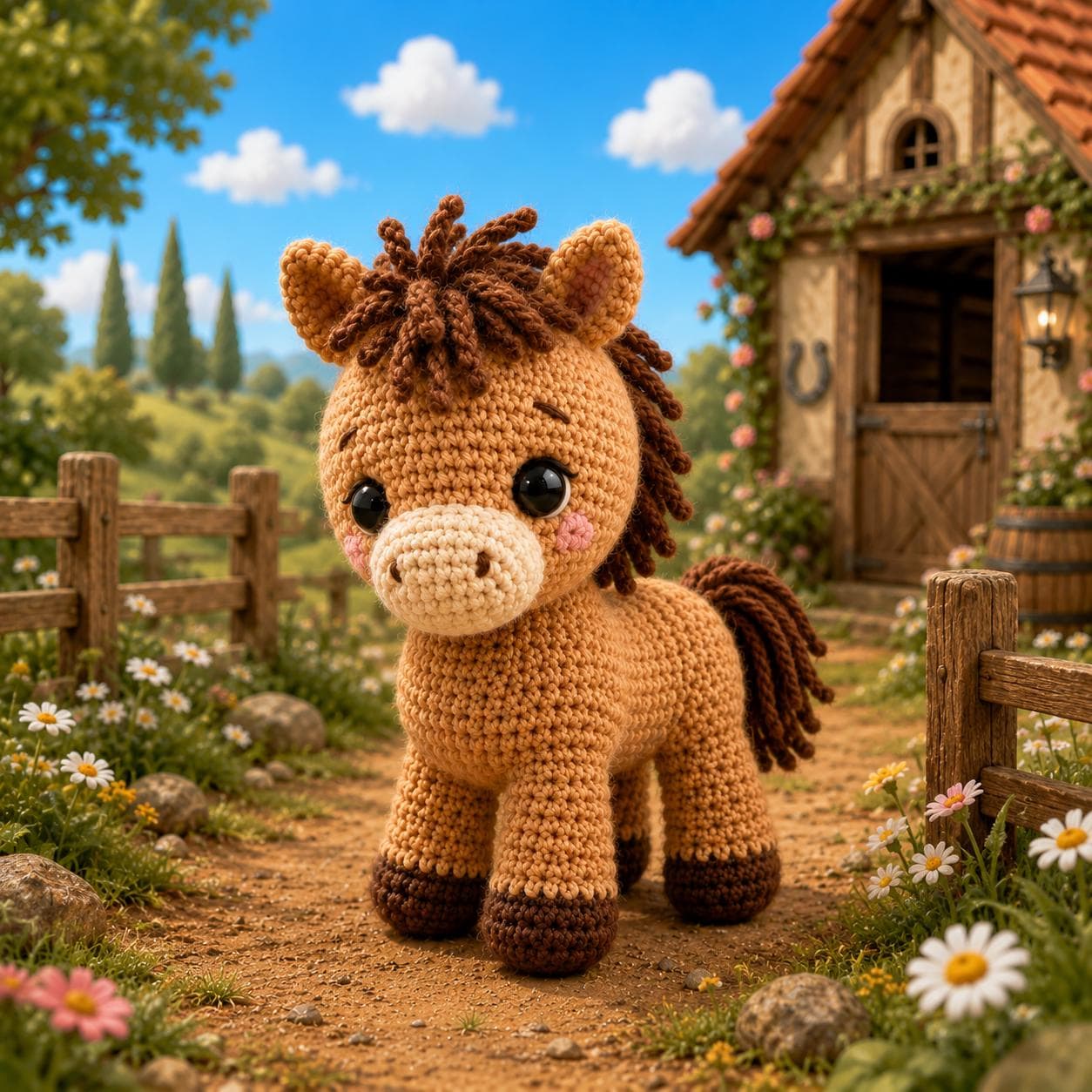 Baby Horse Foal Amigurumi Pattern