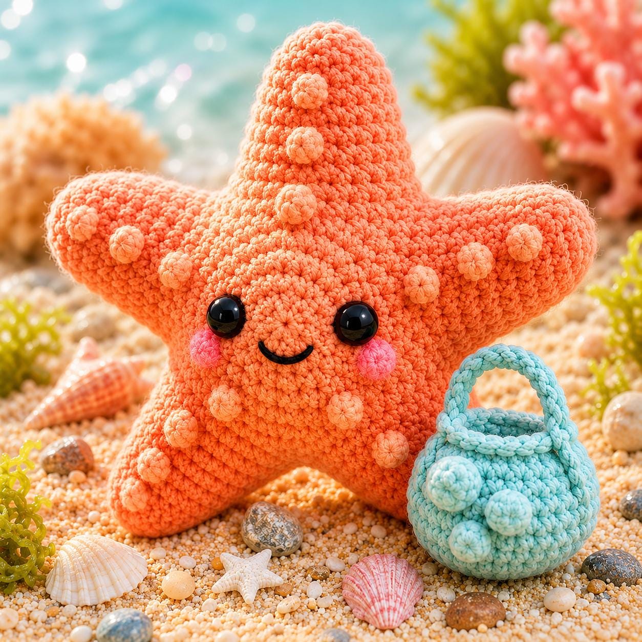 37 Starfish Crochet Patterns for Sea-Inspired Amigurumi, Plush, and Decor 12 Starfish Beginner Amigurumi Starfish Plushie