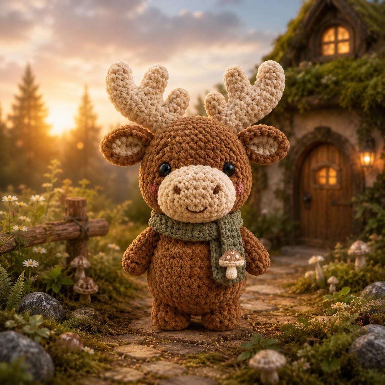 30 Moose Crochet Patterns: Woodland Amigurumi, Loveys, Plushies, and More 13 Christmas Moose Crochet Pattern