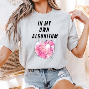 In My Own Algorithm Tee | Geometric Heart Illustration, Techy Cute Typography