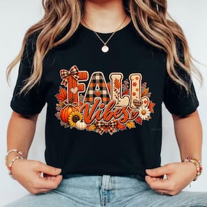 Herfst patchwork letters PNG, gezellig herfst pompoen ruitjespatroon, herfst sublimatie, Thanksgiving shirt PNG, rustieke herfst digitale download