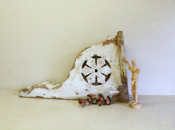 Antique Wood Corbel Vintage Wood Bracket Architectural Etsy