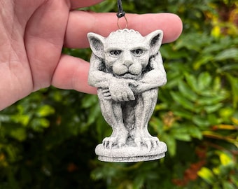 Gothic Imp Gargoyle, Small Irving in Blackened Iron, Cast Shadows