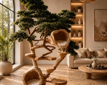Planos para construir un árbol bonsái de lujo para gatos (Guía en PDF)