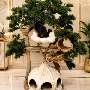DIY Luxury Wood Cat Tree Plans | Handcrafted Cat Condo Woodworking Guide, Digital Download Blueprint