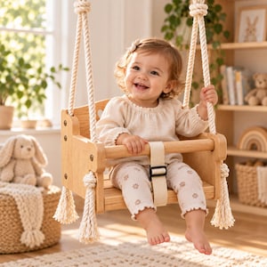DIY Wooden Baby Swing Plan | Heart-Backrest Toddler Swing (PDF Guide)