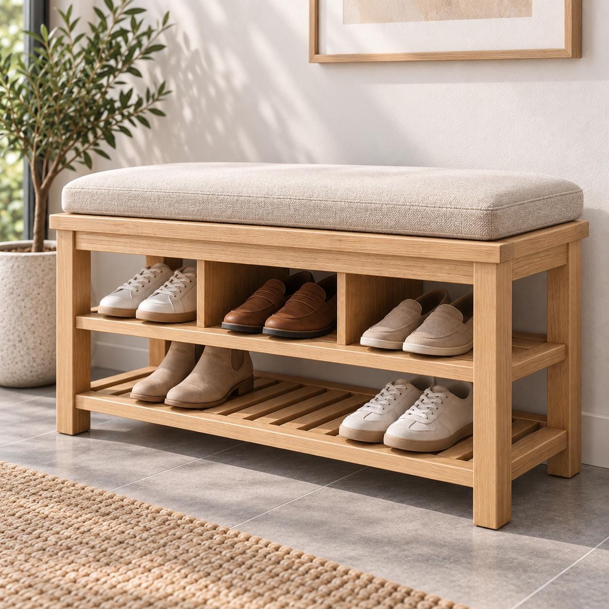 Outdoor shoe storage