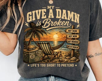 Broken Damn PNG: Funny Vintage Quote, Sarcastic Humor Clipart (Digital Download)