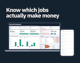 Contractor Job Profit Tracker, Google Sheets Job Costing Spreadsheet for Electricians, Handyman and Contractors
