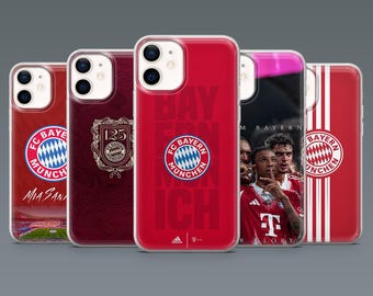 Bayern Munich Phone Case Soccer Football Cover for iPhone 17, 16, 15, 14, 13, 12, Samsung S25, S24, S23, S22,A16,A26,Pixel 10,9A