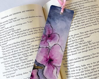 Art Bookmark "Moody Floral" - 2x6 inches High Glossy Finish