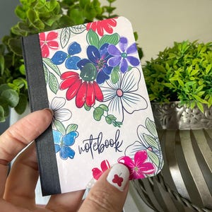 Watercolor Floral Mini Composition Notebook