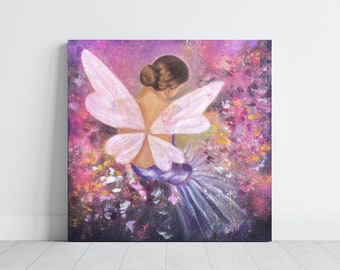 Original Art 16" x 16" ("Precious Things") Acrylic and Oil Painting | Ballerina Art