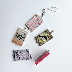 CUSTOM Mini Book Charm Dangle (You pick the books!) TBR, Read Book Mini Books, Set of 5