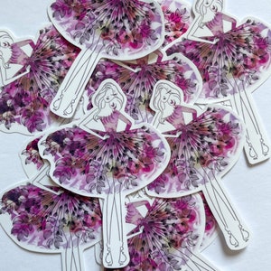 Sticker &quot;Couture Tangle Fashion Illustration&quot; | Watercolor Fashion Line Art Sticker | Fashion Tangle Art Sticker | Doodle Art Sticker
