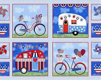 My Happy Place Panel - Cotton Fabric 24" x 42"