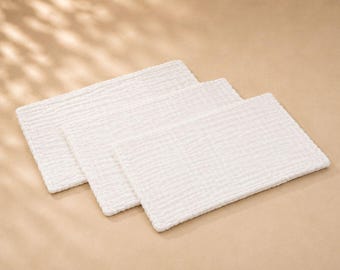Muslin Burp Cloth Set | Ultra Soft Cotton Baby Essentials, Newborn Feeding Clths