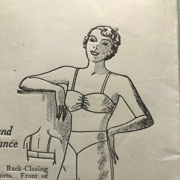 1920's "Ladies' and Misses' dance set" sewing pattern/size 16