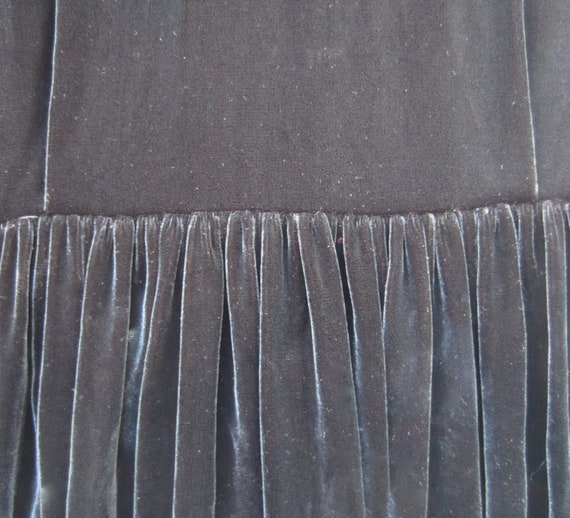 1980 s Calvin Klein Classic Deep Black Velvet Dress size 4 Etsy UK
