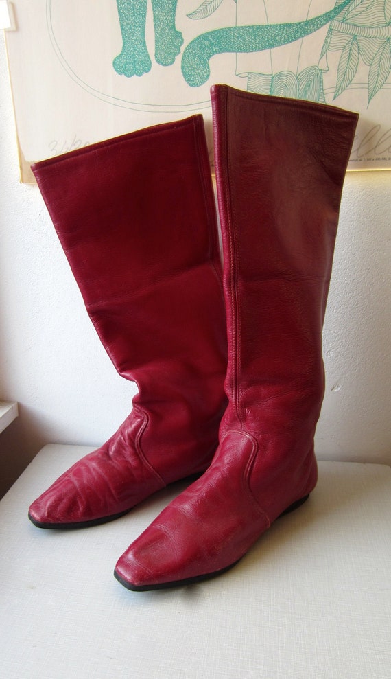 1980's 'Capezios' by Capezio burgundy leather boot