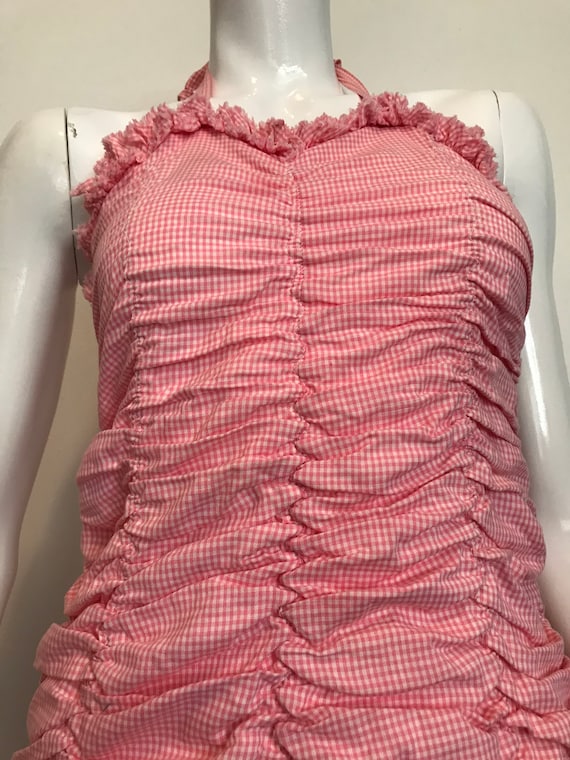 1950's Playmates Sport Togs pink and white gingham