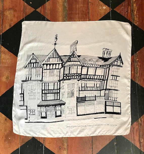 1970's Liberty of London silk scarf