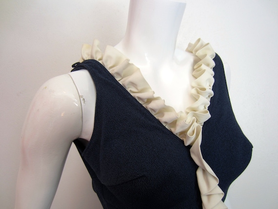 1950's 'Perfection Fit' by Roxanne blue/black nyl… - image 1