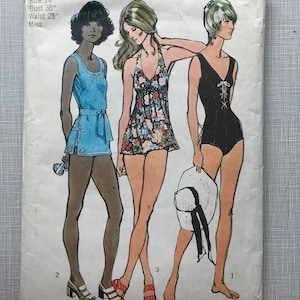 1970&#39;s Simplicity bathing suit pattern/size 14