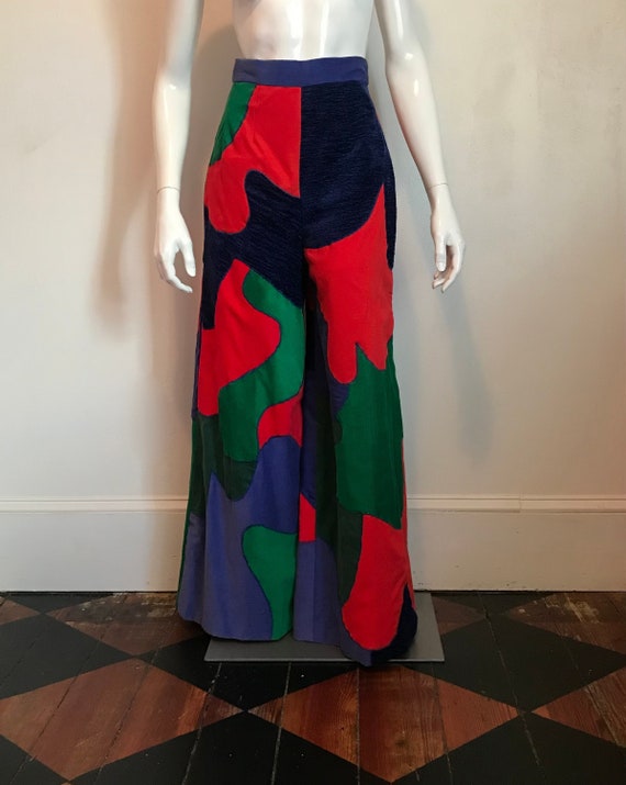 1970's Mountain Artisans patchwork pants/size 10 - image 2