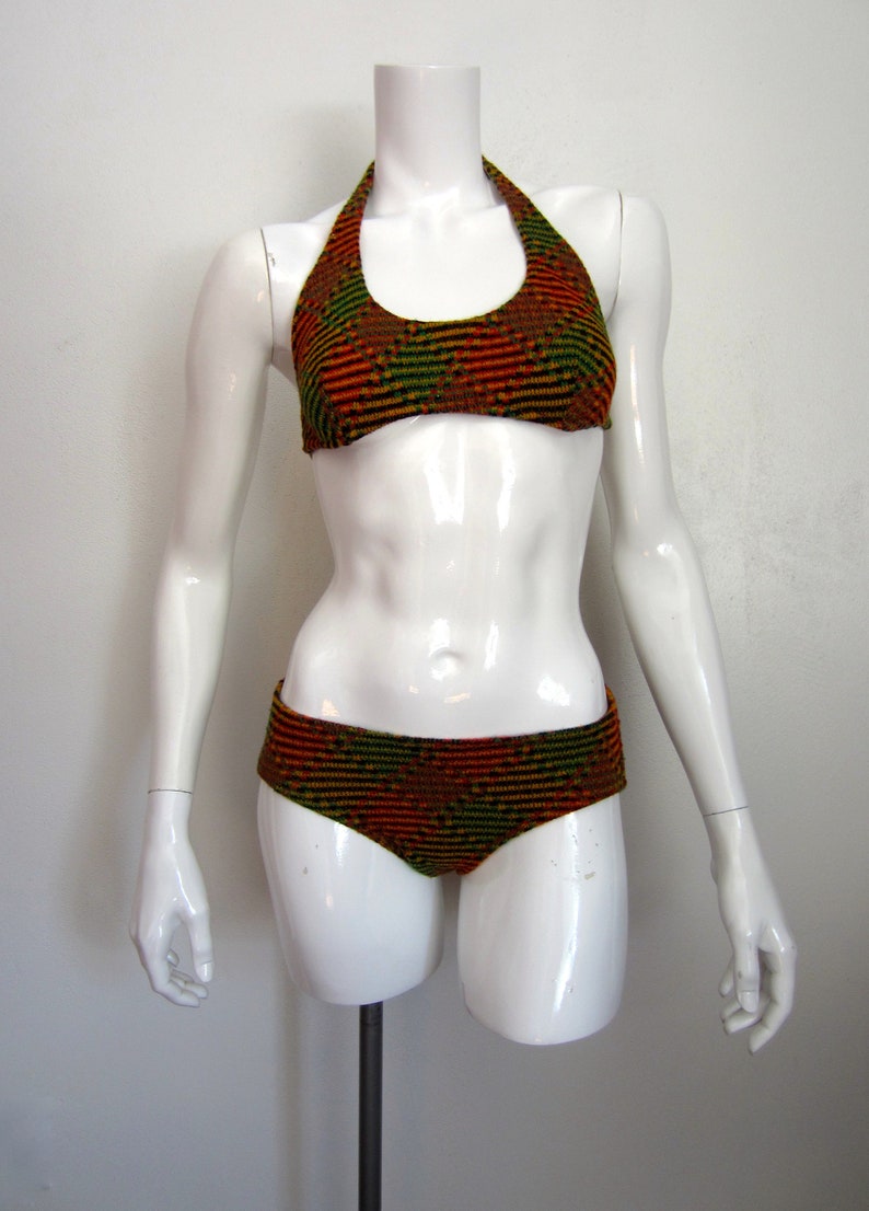 1970/'s knit bikini by Snap Dragonsize 9
