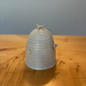 Vintage Lenox Bienenstock Honigtopf Deckeldose Green Mark USA Kein Löffel