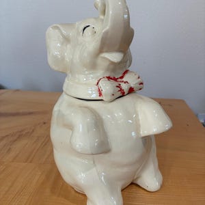 Vintage Shawnee Pottery Lucky Elephant-koektrommel uit de jaren 40, VS