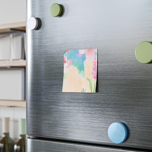 Bloc de notas Post-it con diseño floral en acuarela / Notas adhesivas con motivos de jardín en tonos pastel