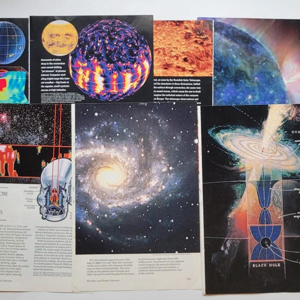 National Geographic Space Exploration Ephemera Pack | Astronomy, Satellites & Cosmic Imagery (20 Pages)