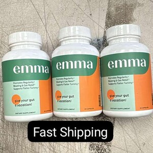 3er Pack Emma Gut Gesundheit Relief Relief Ergänzung - Verdauungs Unterstützung für Völlegefühl, Gas & Verstopfung, 60 Kapseln