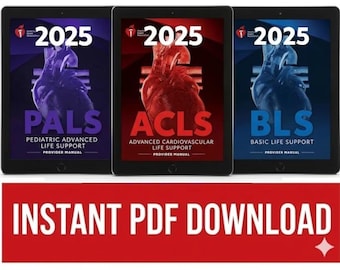 Pacchetto di manuali per operatori BLS, PALS e ACLS del 2025